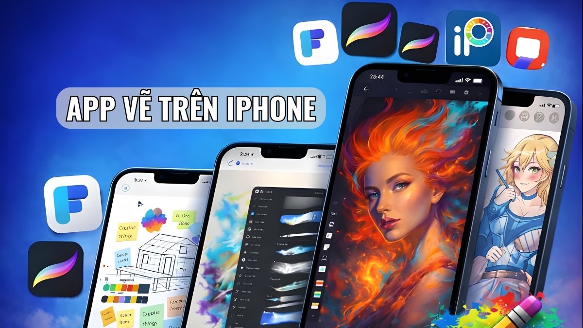 12 app vẽ trên iPhone cho người yêu thích nghệ thuật